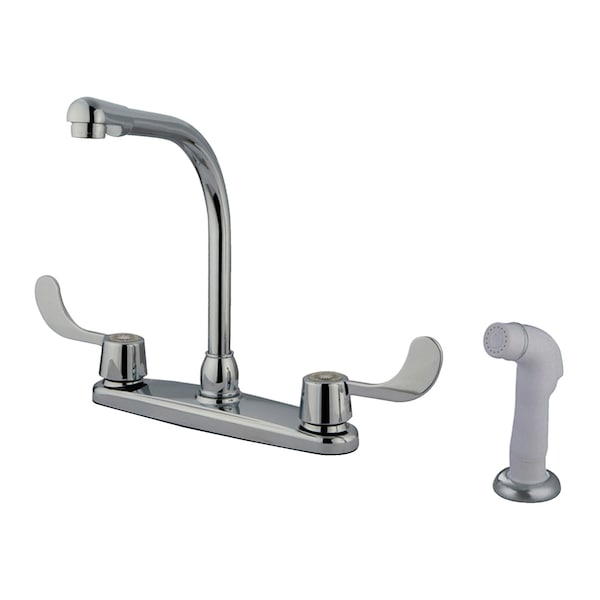 Kingston Brass Centerset Kitchen Faucet, Polished Chrome KB762 - main